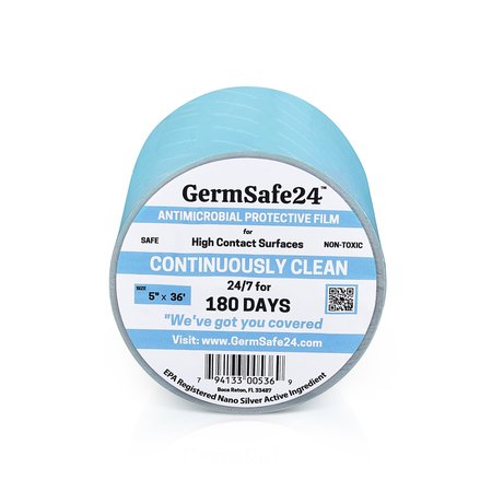 GERMSAFE24 GermSafe24 Antimicrobial Protective Film 5"x36'-Protects for 180 Days MBAF-5x36-180